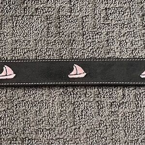 Dark suede gray equestrian belt. Size L.
